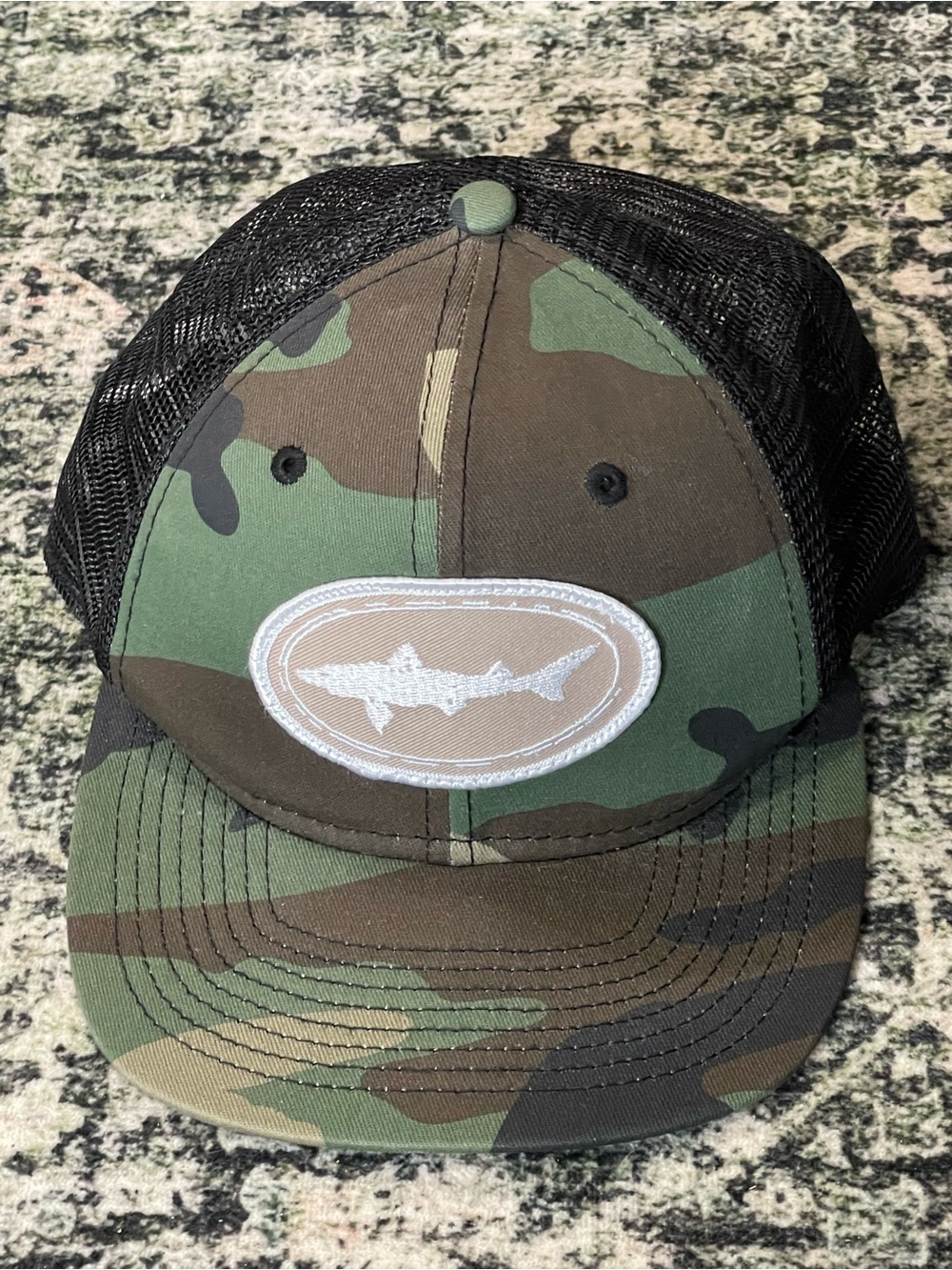 Dogfish Head Craft Brewed Ales Snapback Mesh Back Trucker Hat Camo